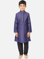TABARD Boys Blue Cotton Kurta - Image 6