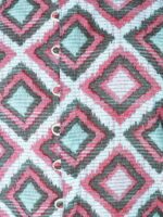 TABARD Boys Green & Pink Geometric Printed Cotton Kurta - Image 2
