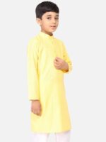 TABARD Boys Yellow Cotton Kurta - Image 3