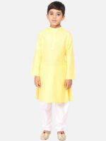 TABARD Boys Yellow Cotton Kurta - Image 6