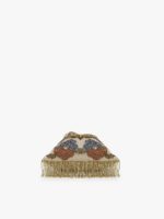 Anekaant Beige & Grey Embellished Tasselled Potli Clutch - Image 7