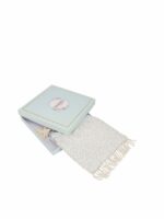 MASQ Blue & Gold-Toned Embellished Embroidered Potli Clutch - Image 4