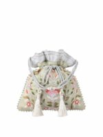 MASQ Green & Pink Embellished Embroidered Potli Clutch - Image 2