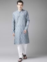 See Designs Men Grey Printed Kurta