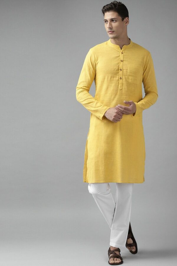See Designs Men Yellow Kurta