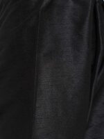 SOJANYA Men Black & Blue Self Design Kurta with Churidar & Nehru Jacket - Image 5
