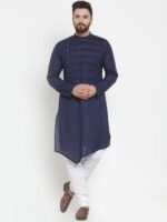 Jompers Men White Solid Churidar - Image 4