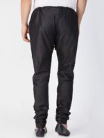 VASTRAMAY Men Black Solid Churidar - Image 3