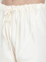 VASTRAMAY Men Cream-Colored Solid Churidar - Image 5