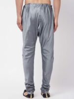 VASTRAMAY Men Grey Solid Churidar - Image 3