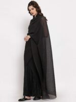 LELA Black Ready to Wear Saree - Image 3