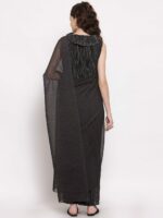 LELA Black Ready to Wear Saree - Image 5