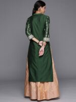 Libas Women Green Ethnic Motifs Printed Kurta - Image 4