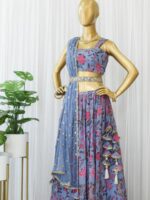 Vishakha Grey Handwork Lehenga - Image 2