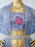 Vishakha Grey Handwork Lehenga - Image 9