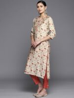Libas Women Floral Printed Kurta with Trousers & With Dupatta - Image 6