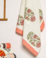 Buta Print Waffle Cotton Towel - Image 2