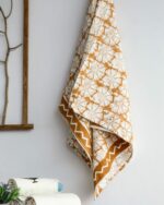 Floral Print Waffle Cotton Towel
