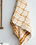 Floral Print Waffle Cotton Towel - Image 2