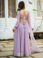 Lavanya The Label Lavender & White Ready to Wear Lehenga & Blouse With Dupatta - Image 5