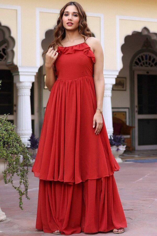 Lavanya The Label Layered Georgette Maxi Dress