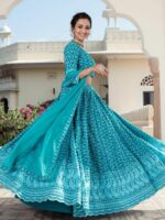 Lavanya The Label Printed Thread Work Ready to Wear Lehenga & Blouse With Dupatta - Image 3
