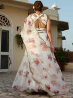 Lavanya The Label White & Red Printed Ready to Wear Lehenga & Blouse With Dupatta - Image 3