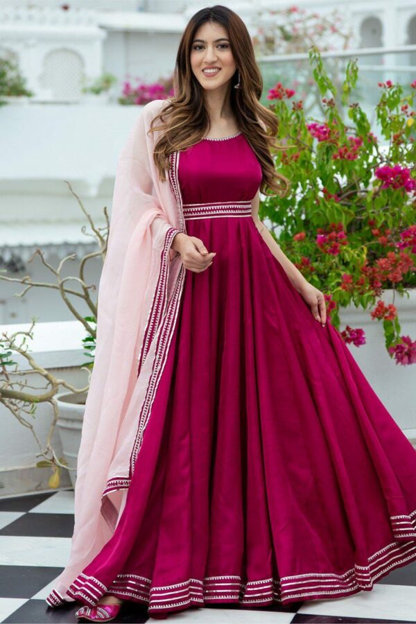 Lavanya The Label Women Anarkali Kurta With Dupatta