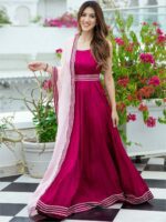 Lavanya The Label Women Anarkali Kurta With Dupatta - Image 3