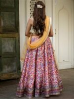 Lavanya The Label Women Purple & Pink Ready to Wear Lehenga & Blouse With Dupatta - Image 4
