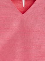 Girl's Pink Printed Skirt And Ruffle Sleeves Crop Top Set - Image 4