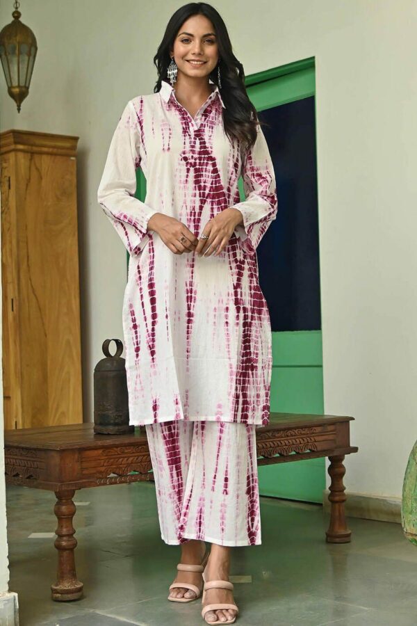 Lavanya The Label Dyed Pure Cotton Kurta with Trousers Set