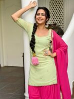 Lavanya The Label Ethnic Motifs Embroidered Kurta with Patiala & Dupatta - Image 2