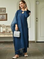 Lavanya The Label Floral Embroidered Kurta with Trousers & Dupatta - Image 4