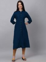 DORIYA Women Blue A Line Kurta