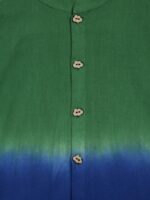 Tiber Taber Boys Green & Blue Ombre Smart Regular Fit Cotton Casual Shirt - Image 6