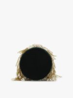 Anekaant Green & Gold-Toned Embellished Tasselled Potli Clutch - Image 6