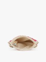 Anekaant Women Cream-Coloured & Green Embroidered Tasselled Potli Clutch - Image 5