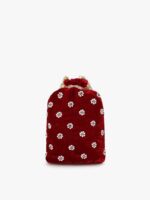 Anekaant Women Maroon & Gold-Toned Floral Embellished Tasselled Potli Clutch - Image 4