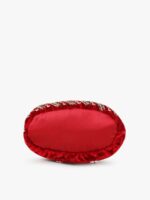 Anekaant Women Maroon & Gold-Toned Floral Embellished Tasselled Potli Clutch - Image 5