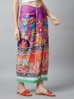 Digital Print Front Slit Skirt - Image 5