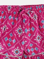 Readiprint Fashions Girls Magenta Bandhani Printed Regular Top with Sharara - Image 6