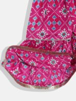 Readiprint Fashions Girls Magenta Bandhani Printed Regular Top with Sharara - Image 7