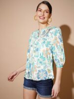 Women Multi Floral Tops - Image 4
