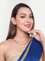 ABDESIGNS Gold-Plated AD Studded & Beaded Mangalsutra - Image 5