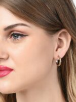 AMI Gold-Toned Set of 25 Contemporary Stud & Hoop Earrings - Image 4