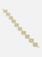 Aazeen Gold-Plated Kundan-Studded & Beaded Matha Patti - Image 2