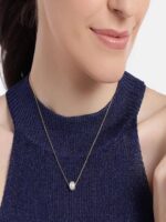 JEWEL WORLD Set Of 4 Gold-Plated Stone-studded & Beaded Mangalsutras - Image 4