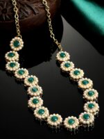 KARATCART Women Green Kundan Studded Head Jewellery - Image 2