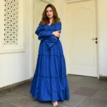 Lapis Blue Cotton Dress - Image 5